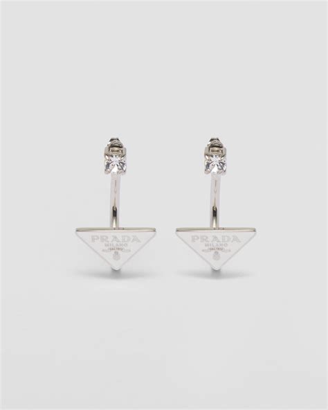 prada long earrings crystal|prada earrings for women.